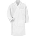 Vf Imagewear Red Kap¬Æ Collarless Butcher Wrap W/Interior Pockets, White, Polyester/Combed Cotton, 3XL WS40WHRG3XL